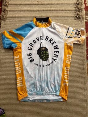 Primal Cycling Jersey Short Sleeve Big Grove Brewery Tailwind RAGBRAI Men XS NEW